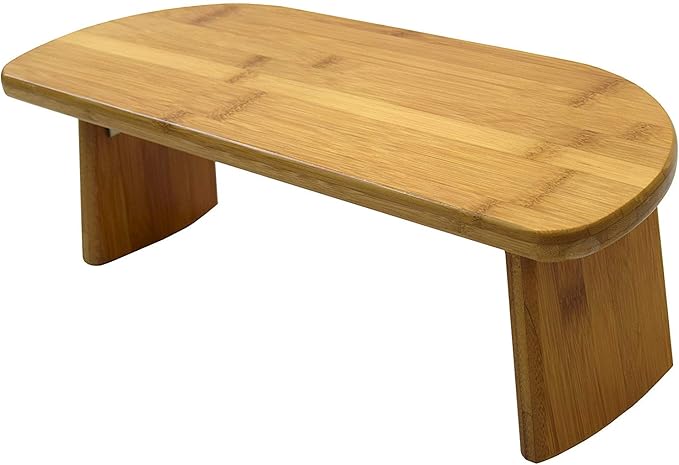 Bean Products Bamboo Foldable Meditation Bench – Supportive and Portable Kneeling Stool Chair with Meditation kit – Ergonomic Design for Seiza, Meditation, Prayer and Travel – Made in USA
