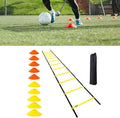 SUNGOOYUE Agility Ladder, 12 Rung 20ft Speed Agility Training Equipment Set with Carrying Bag, for Soccer Training Sports Coordination Workout