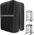 Gym Rack Cover with Waterproof Zipper, Protective Cover for Squat Rack/Weight Lifting Rack/Home Gym Workout Equipment-Indoor or Outdoor