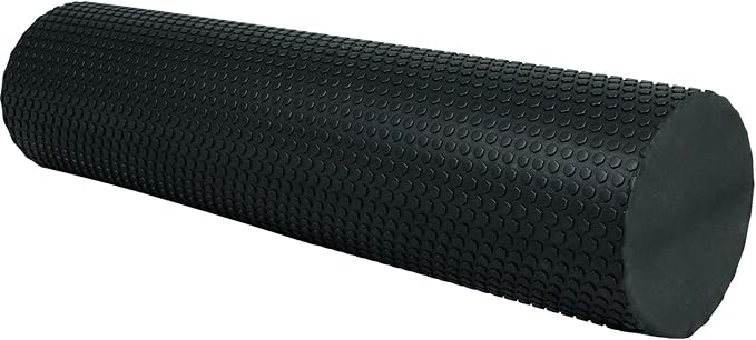 23.6″ Large Foam Roller – Solid High-Density EPP Yoga Column, 5.9″ Diameter for Full-Body Stretch & Myofascial Release, Excercise, Massage and Recovery (Black)