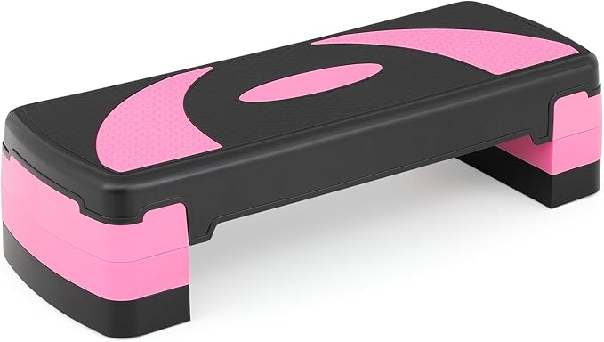 MADOG Aerobics Stepper Platform with 4/6/8 inch Height Stackable Risers