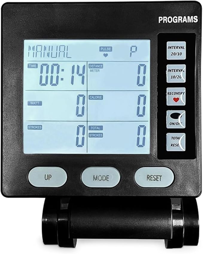 LCD Display Health Tracking Rowing Machine Counter Fitness Speedometer for Accurate Exercise Data and Health