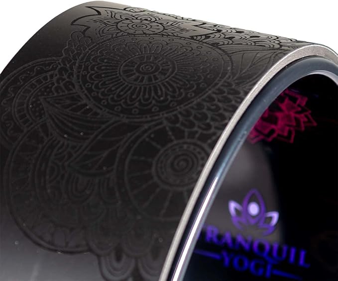 Enlighten Yoga Wheel - Great for Adding Active Strength and Flexibility to Your Exercise and Yoga Practice