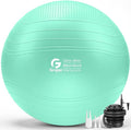 Gruper Yoga Ball, Extra Thick Non Slip Exercise Ball for Workout, Birthing, Balance, Stability, Pregnancy, 4 Sizes Anti Burst Chair for Home and Office, Includes Quick Pump & Fitness Guide