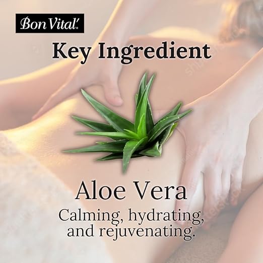 Bon Vital' Original Massage Creme for a Versatile Massage Foundation to Relax Sore Muscles & Repair Dry Skin, Revitalize Skin and Lock in Moisture, Allows for Muscle Manipulation, 5 Gallon Pail