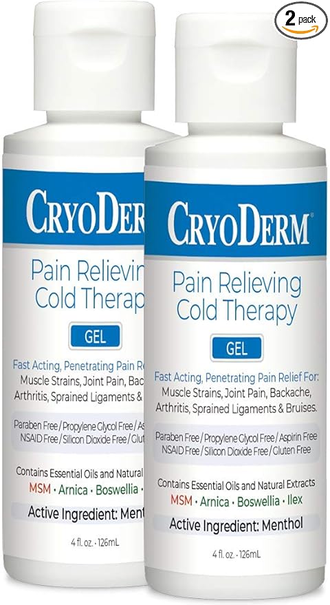 Bundle-2 Items : Cryoderm Cold Gel 4oz (Pack of 2)