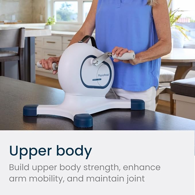 PhysioPedal® Arm & Leg Pedal Exerciser – Dual Mode Pedals with 8 Speeds & 8 Resistance Levels, LED Display & Magnetic Remote – Low-Impact Exercise for Joint Mobility, Circulation & Active Recovery