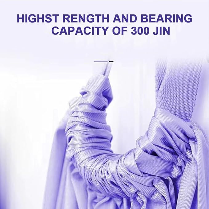 Leg Stretcher Strap - Yoga Stretching Strap,Yoga Door Swing,Backbend Training Rope with Door Anchor, Flexibility Trainer Stretching Equipment Assist Stretch Strap for Fitness Gymnastics Dance Aerial Ballet (purple)