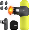 RENPHO Mini Thermal Massage Gun with Heat, Portable Deep Tissue Percussion Massager with 4 Heads for Neck & Back Comfort, Ultra-Quiet Operation for Home, Office & Travel, Includes Compact Carry Case