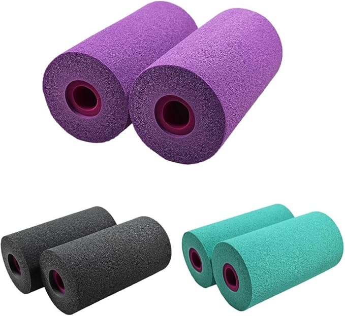 Foot Foam Pads Rollers Replacement for Leg Extension Attachments for Weight Bench and Home Gym Equipment, Fits Tube Diameter 22-25mm