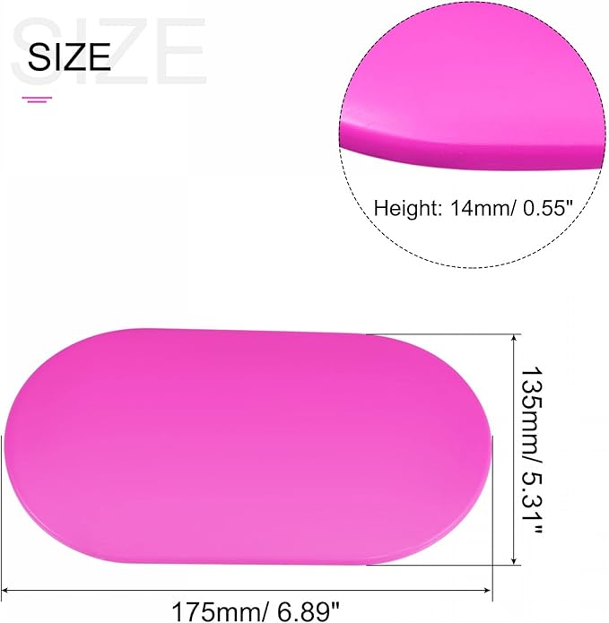 uxcell Exercise Core Sliders, Oval Glider Discs with Feet Covers, Dual Sided Usage in Home Gym for Full Body Workout