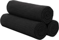 Microfiber Gym Towels for Working Out, Quickly Dry Yoga Towels for Men & Women Tennis, 16 Inch x 27 Inch, 3Pack - 16 * 27Inch, Black