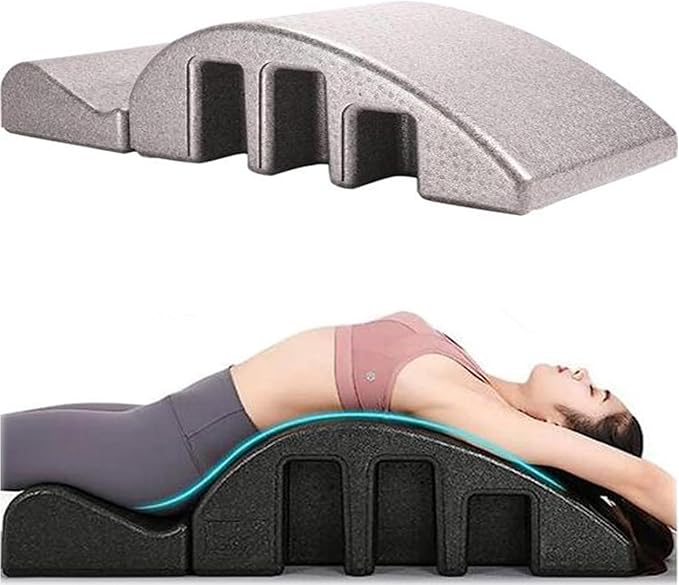 Spine Corrector Pilates Yoga Wedge Massage Table - Detachable EPP Arc Foam for Back Pain Relief, Spine Health, Core Strengthening and Stretching
