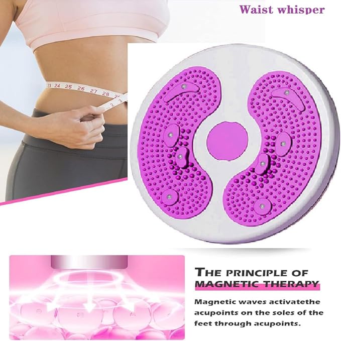 Waist Whisper Ab Twist Waist Disc Board,Waist Slimming Balance Board Exercise with Massage Foot Sole- Home Fitness Gym for Weight Loss/Cardio Exercise/Body Shaping