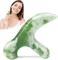 2Pcs Trigger Point Massage Tool, Deep Tissue Reflexology Acupressure, Jade Massage Tools, for Full Body Relaxing Myofascial Release Pain Relief, Natural Real Jade SPA