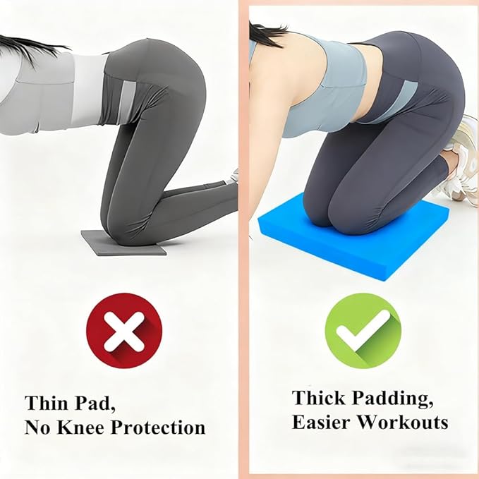 High-Density Balance Pad, Extra Large Balance Pad for Physical Therapy, TPU Foam Balance Board for Rehabilitation Stability Workout Knee and Ankle Exercise