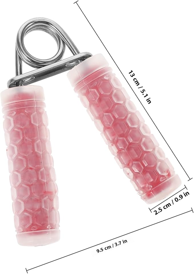 Ciieeo Grip Strength Trainer Finger Exerciser Forearm Grip Strengthener Red Crystal Hand Spring Strength Training Device for Home Gym Fitness
