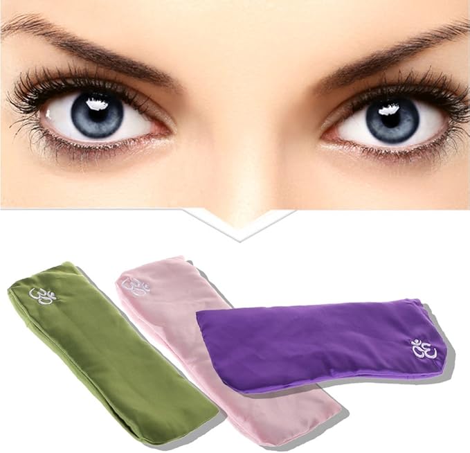 Yoga Eye Pillow Silk Cassia Lavender Relaxation