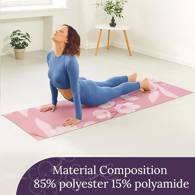 COREMOTION Hot Yoga Mat Towel (26.5'' x 72'’) – Lightweight Multipurpose Towel with Non-Slip Silicone Grip, Quick-Dry & Sweat Absorbent for Women - Yoga, Pilates, Gym, Indoor & Outdoor Workouts