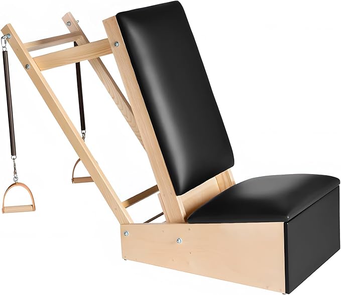 Wooden Pilates Arm Chair, Professional Pilates Equipment for Home, Studio, Ergonomic Design