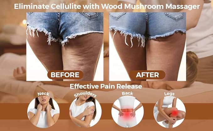 5 PCS Wood Therapy Massage Tools - Professional Maderoterapia Set for Body Contouring, Circulation Support and Muscle Tension Relief