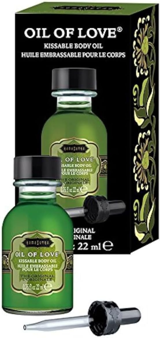 KAMA SUTRA Oil of Love The Original - .75 fl oz - Kissable Warming Body Topping for Oral Foreplay Fun, Delicious Lickable Flavor for Couples, Women, and Men. Water-Based.