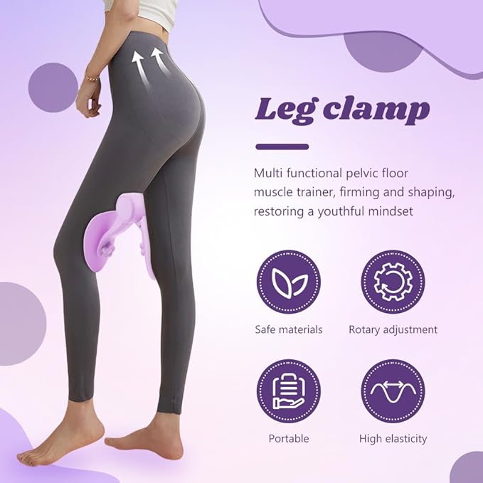Thigh Exerciser for Women, Enhanced Resistance Hip and Pelvis Trainer, Under Desk Exerciser and Kegel Exercise Products for Women Home Gym