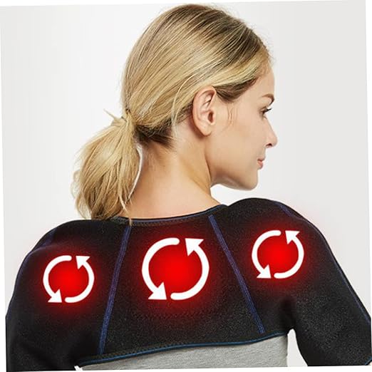 NOLITOY Invisible Shoulder Massager Heat Pad Heating Pad for Shoulders Magnetic Therapy Body Massager Equipment