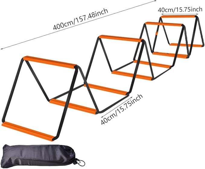 Agility Ladder Football Footwork Ladder Balance Foldable Agility Training Equipment Speed Ladder for Outdoor Sports Workout