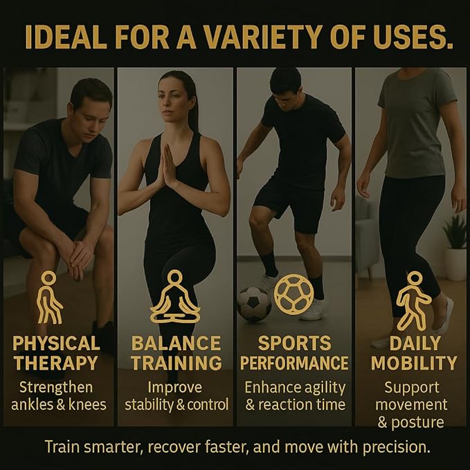 ANKR Ankle Balance Board | Stability Trainer for Ankle Strength, Mobility & Sprain Recovery | Non-Slip Wobble Board for Plantar Fasciitis Relief, Physical Therapy & Injury Prevention