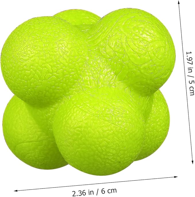 6pcs Agility Balls Hexagonal Reaction Balls Fitness Training Equipment Goalkeeper Training Indoor Exercise