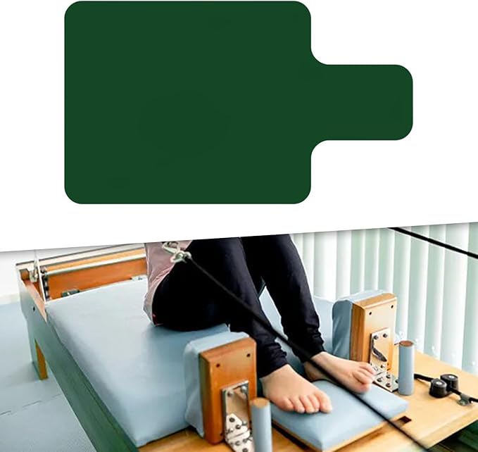 Pilates Mat for Reformer Portable 39 X 24inch Nonslip Cover Suede Cloth Rubber Lightweight Fitness Gym Travel Gym Accessories