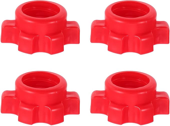 Yardwe Dumbbell Nut Accessories 4 Pcs Set for 1 Inch Barbell Screw Clamp Fitness Equipment Attachments Secure Weight Locking Nuts for Home Strength Training