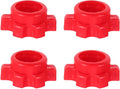 Yardwe Dumbbell Nut Accessories 4 Pcs Set for 1 Inch Barbell Screw Clamp Fitness Equipment Attachments Secure Weight Locking Nuts for Home Strength Training