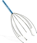 Body Back Scalp Massager, Head Scratcher, Manual Head Massager for Stress Relief, Relaxing Scalp Scratcher, Tingler for Gentle Hair Stimulation (Blue)