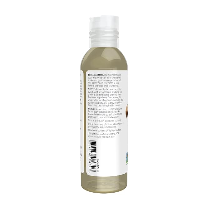 NOW Foods Solutions, Castor Oil, 100% Pure Versatile Skin Care, Multi-Purpose Skin Softener, 4-Ounce