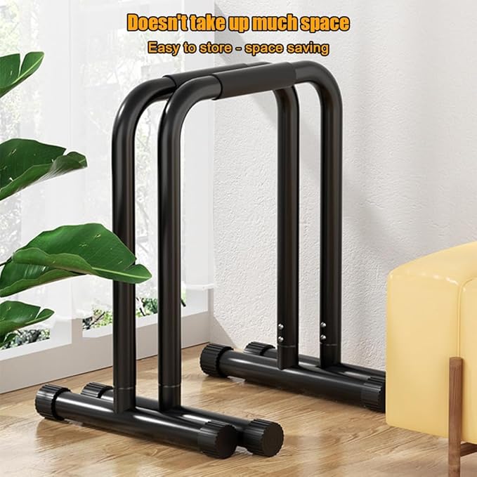 440lbs Heavy Duty Adjustable Height Strength Training Dip Stands Station, Home Gym Fitness Workout Dip bar Station,Tricep Dips, Pull-Ups, Push-Ups