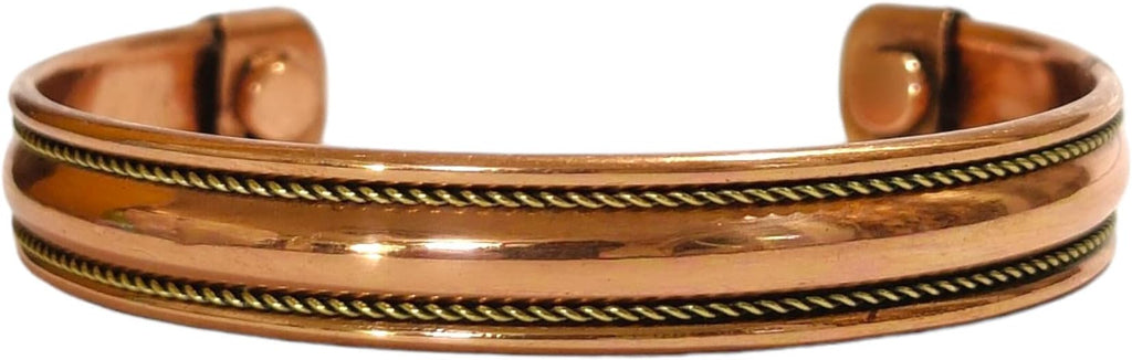 Copper Bracelet Magnetic Pure Copper Therapy Effective & Natural Relief Cuff for Women's & Men's