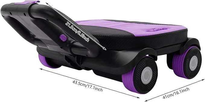 AB Roller Wheel with Elbow Support, 4-Wheel Stable Ab Roller for Core Training, Heavy Duty 330 lbs Capacity Ab Wheel with Phone Holder, Foldable Handles Home Gym Ab Workout Equipment