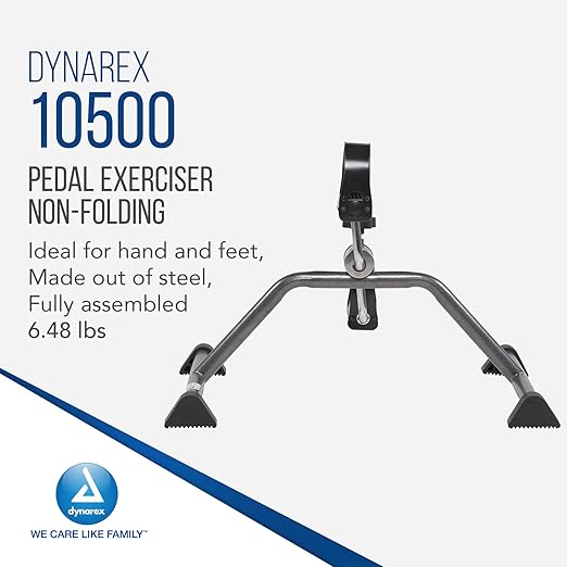 Dynarex 10500 Pedal Exerciser, Non-Folding, 15.75" Length, 21.65" Width