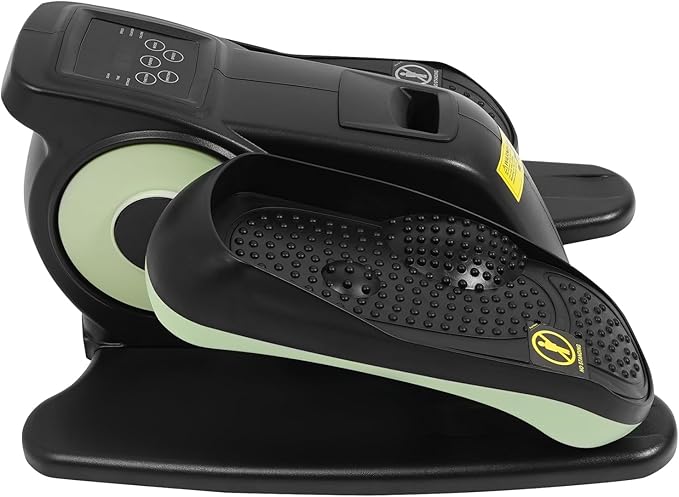 Portable Pedal Exerciser 5 Speed Gears Electric Elliptical Trainer with Remote Control and LCD Screen Under Desk Bike Pedal Exerciser for Home, Training Room, Offices