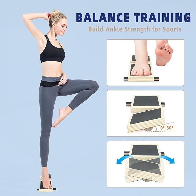 Ankle Foot Strengthener for Ankle Mobility,Single Leg Ankle Balance Board for Sprained,Balance Training,Physical Therapy,Posture Correction,Stability Exercises,Home Gym Equipment Fitness Axis Board