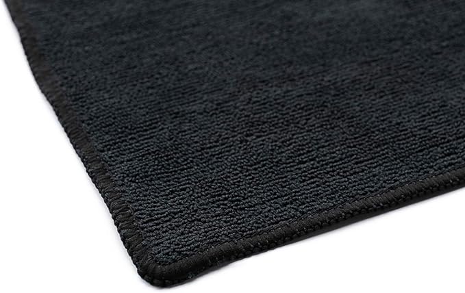 The Rag Company - Sport & Workout Towel - Gym, Exercise, Fitness, Sport, Ultra Soft, Super Absorbent, Fast Drying Premium Microfiber, 320gsm, 16in x 27in, White + Ice Grey + Black - 3-Pack