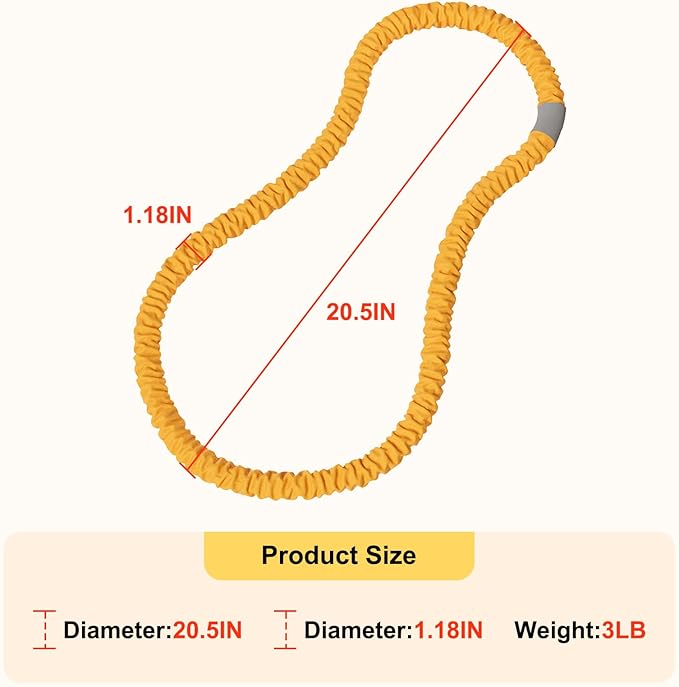3.2lbs Soft Spring Weighted Fitness Hoop for Adults, Hula-Inspired Core Workout Hoop, Portable & Quiet, Pinch-Free Waist Exercise Design