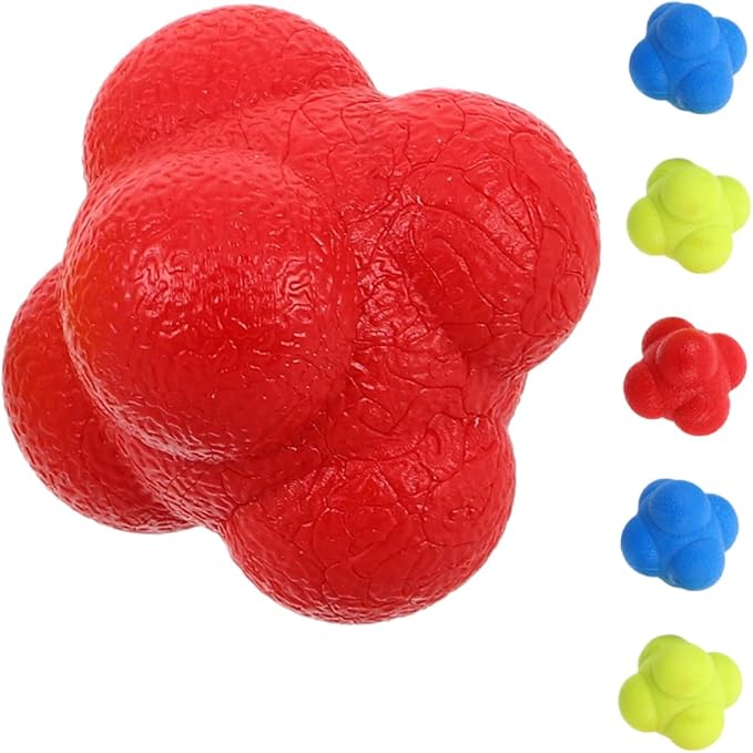 6Pcs Reaction Training Balls for Agility and Reflex Improvement Durable Sports Reaction Balls for Indoor Training Enhance Hand Eye Coordination for Adults