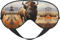 North American Bison Herd Head-Mounted Double-Sided Light-Blocking Sleeping Eye mask to Protect Eyes and Relieve Eye Fatigue