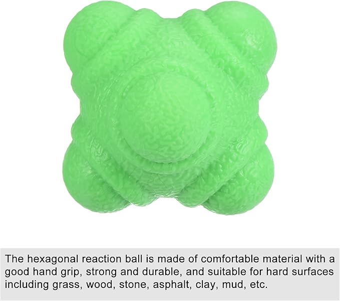 PATIKIL Bounce Reaction Balls, Coordination Training Ball, Agility Trainer TPR Low Difficulty for Speed Reflex