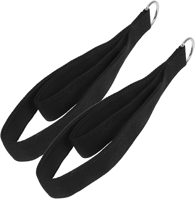 2pcs Yoga Strap For Stretching: Multi-Purpose Fitness Bands With D Ring Buckle - Elastic Straps For Flexibility Strength Training & Workouts