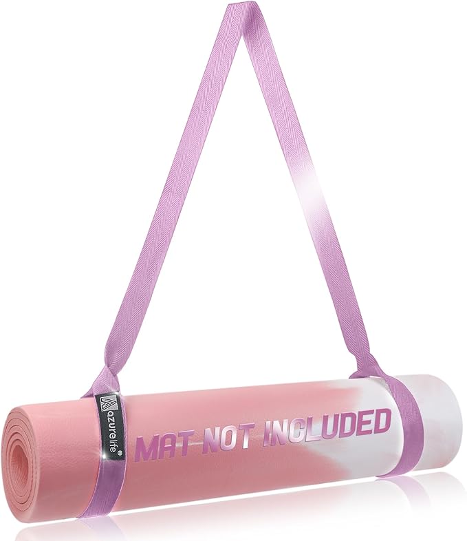 [MAT NOT Included] Yoga Mat Sling, Yoga Mat Straps for Carrying, Easy-Cinch Yoga Mat Holder Strap
