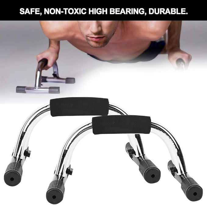 OUKENS Push Up Bars, Calisthenics Equipment Push Up Handles for Floor,with Non-Slip Sturdy Structure Handle, Fitness Bars for Home & Workout